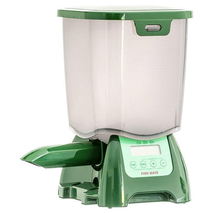 Fish Mate P7000 Automatic Pond Feeder - Rain-Resistant Large...