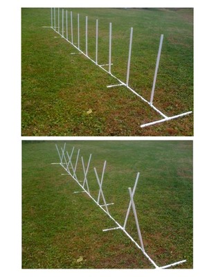 12 Weave Poles With Adjustable Angle And Spacing Dog Agility...