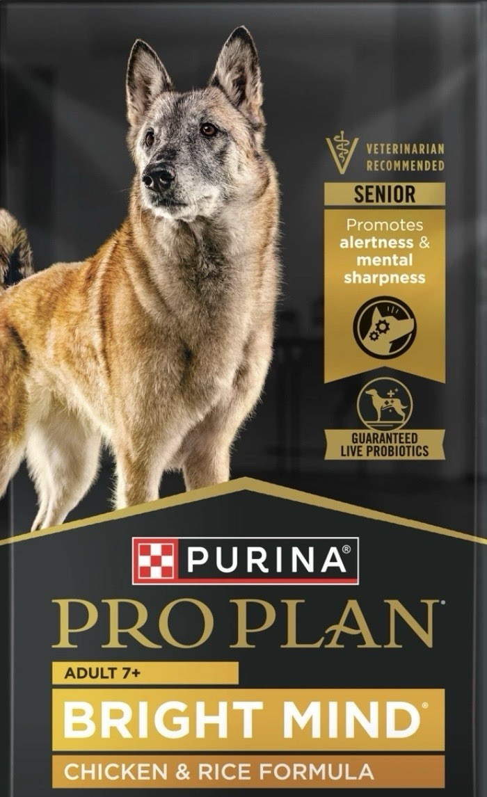 Purina Pro Plan Bright Mind Senior Dog Food Chicken & Rice H...