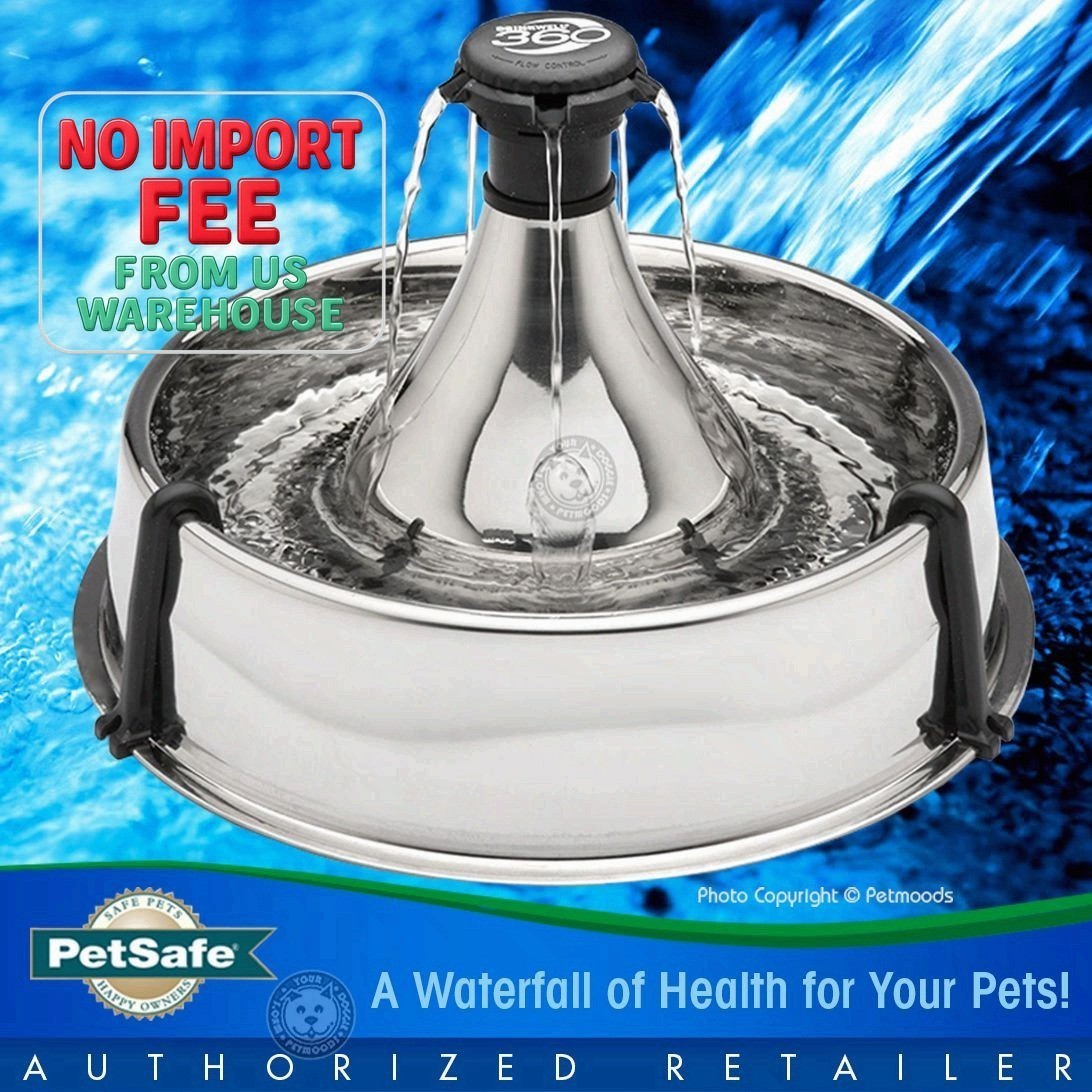 PetSafe Drinkwell Multi-Pet Stainless Steel Dog Water Founta...