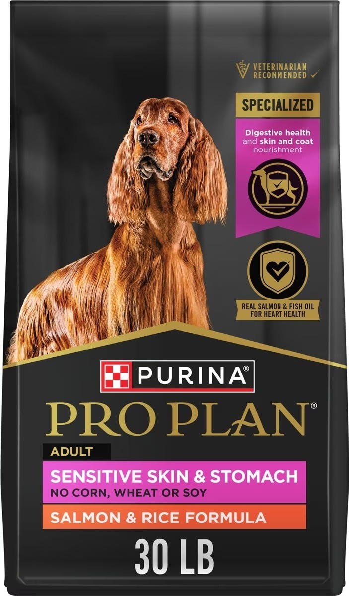 Purina Pro Plan Sensitive Skin Dog Food - Salmon & Rice Form...