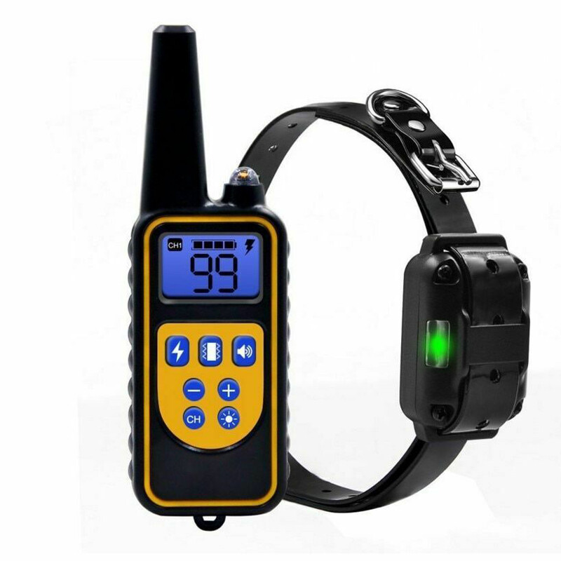 Waterproof LCD Pet Trainer Collar - 2600FT Remote Dog Traini...