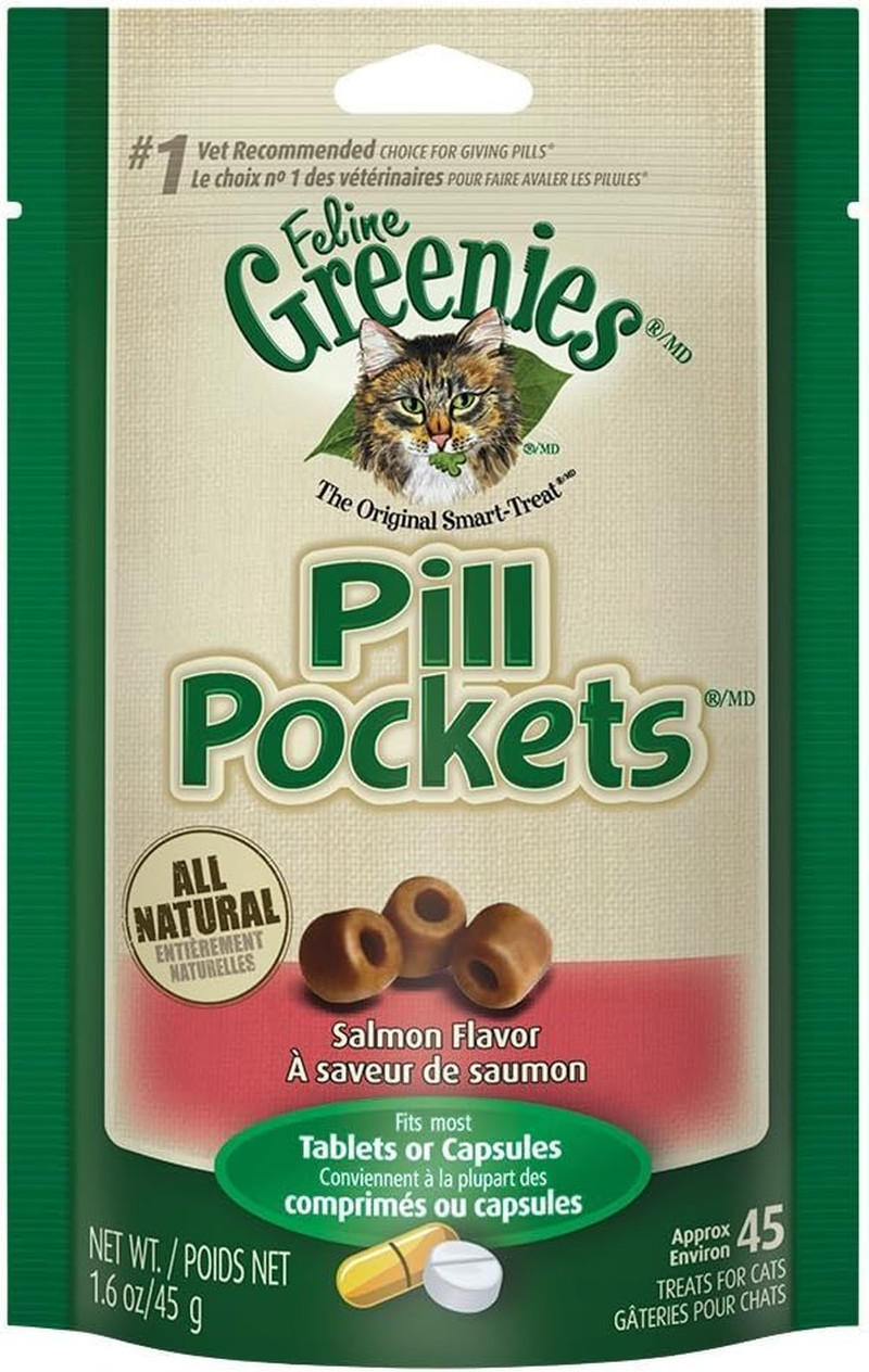 Greenies Cat Treats - Salmon Flavor Pill Pockets - Natural S...