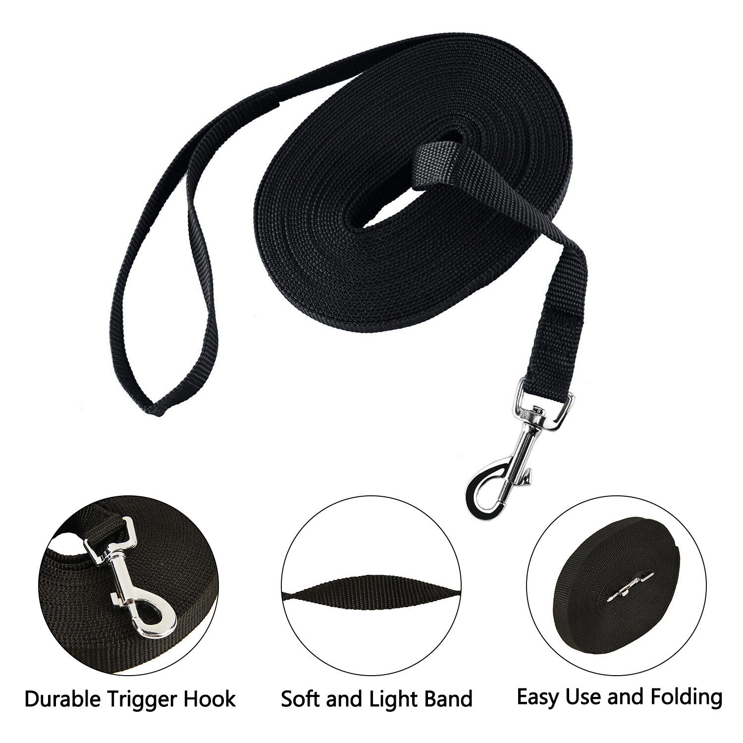 Dog Training Lead: Puppy Agility & Recalls (15-100 Feet)