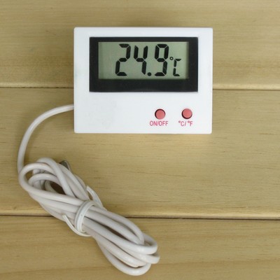 New Digital Lcd Wired Temperature Thermometer Sensor For Fis...
