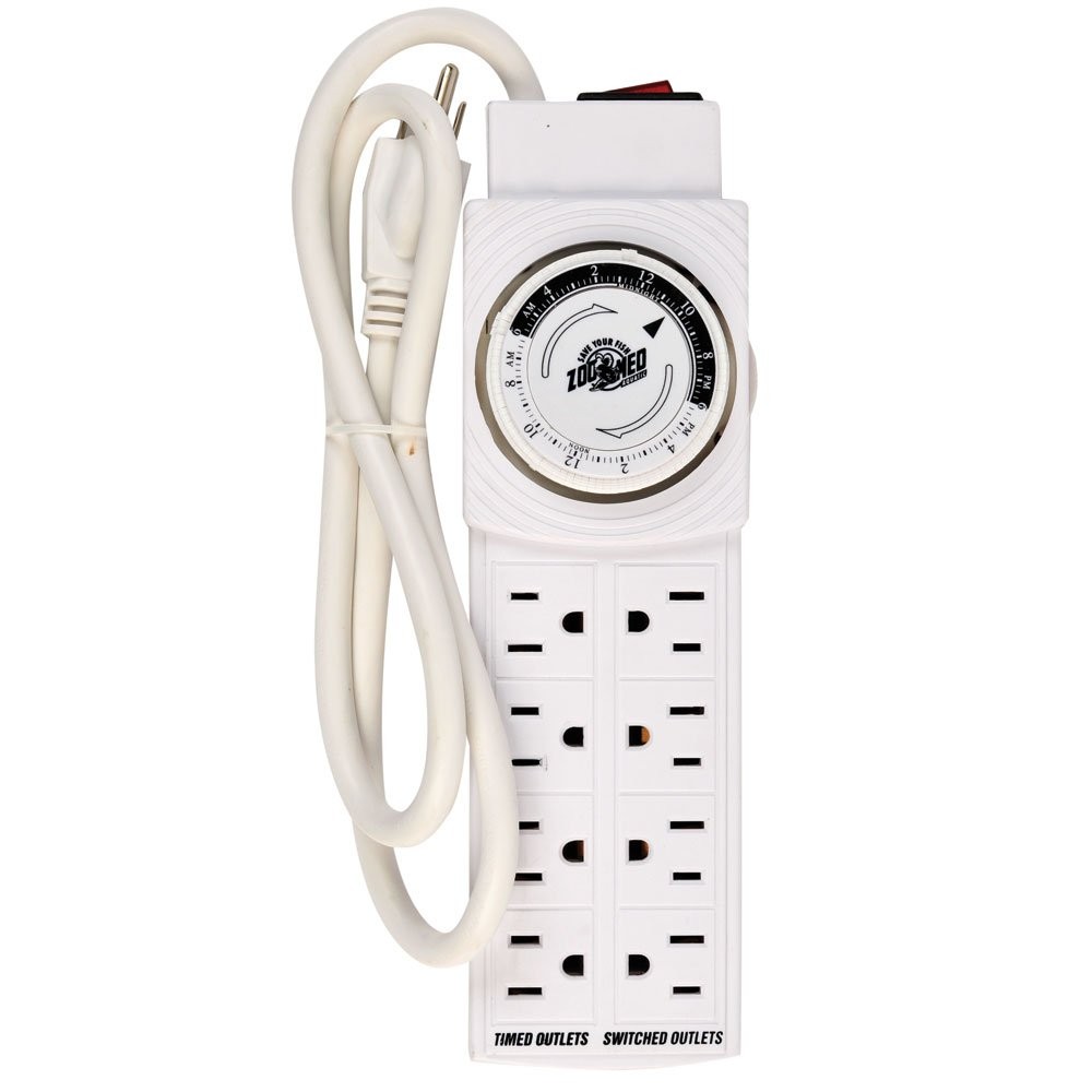 Zoo Med AquaSun Timer & Power Strip - White