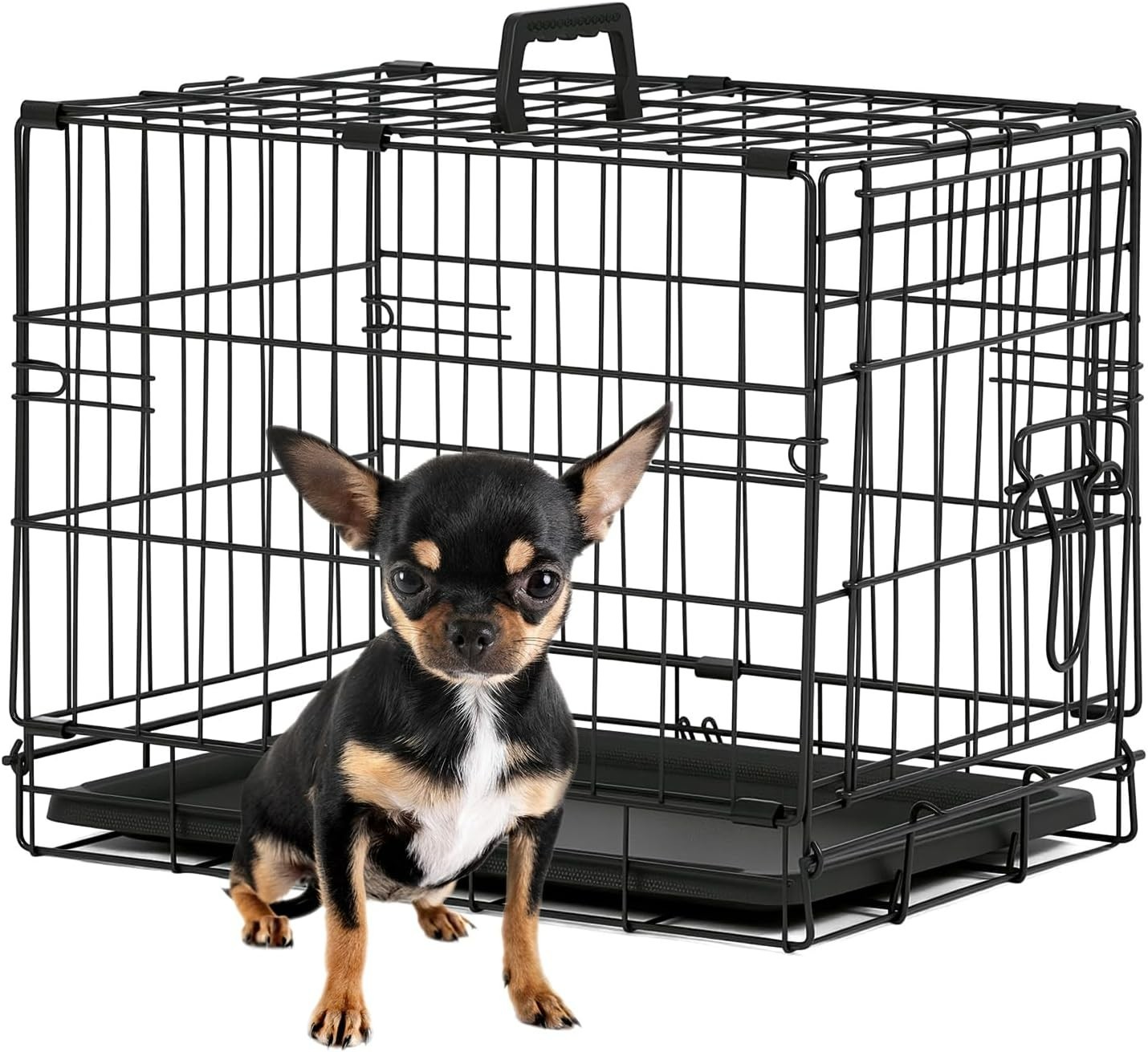Large Dog Folding Mental Crates Kennels Set (18" - 48")