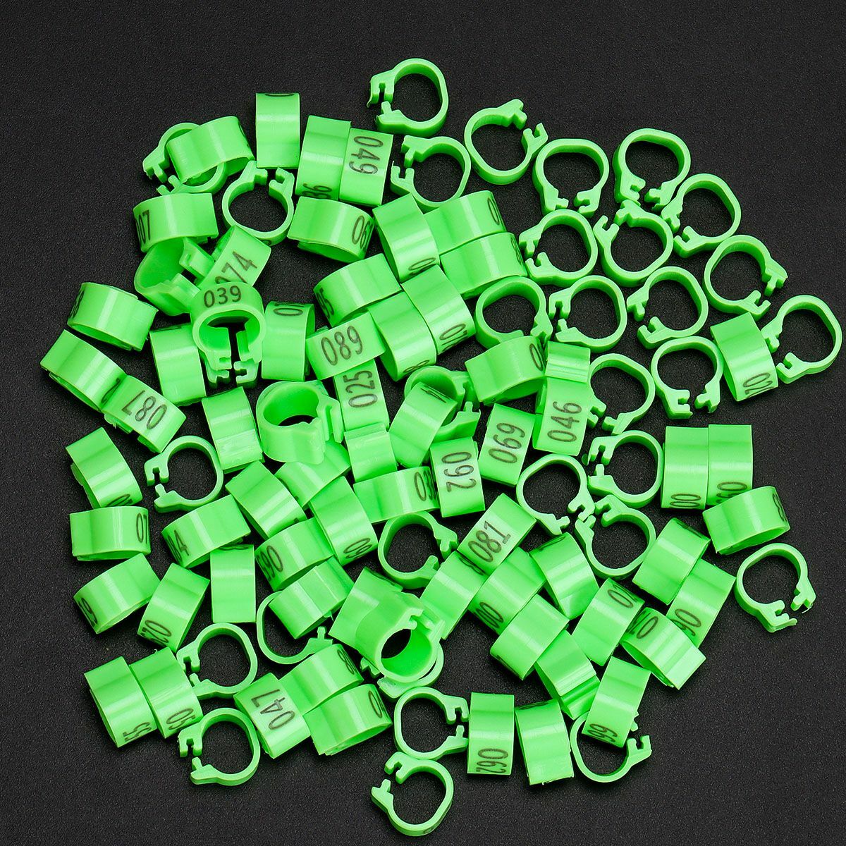 Numbered Plastic Duck, Chicken, Goose Leg Bands Rings Set (8...