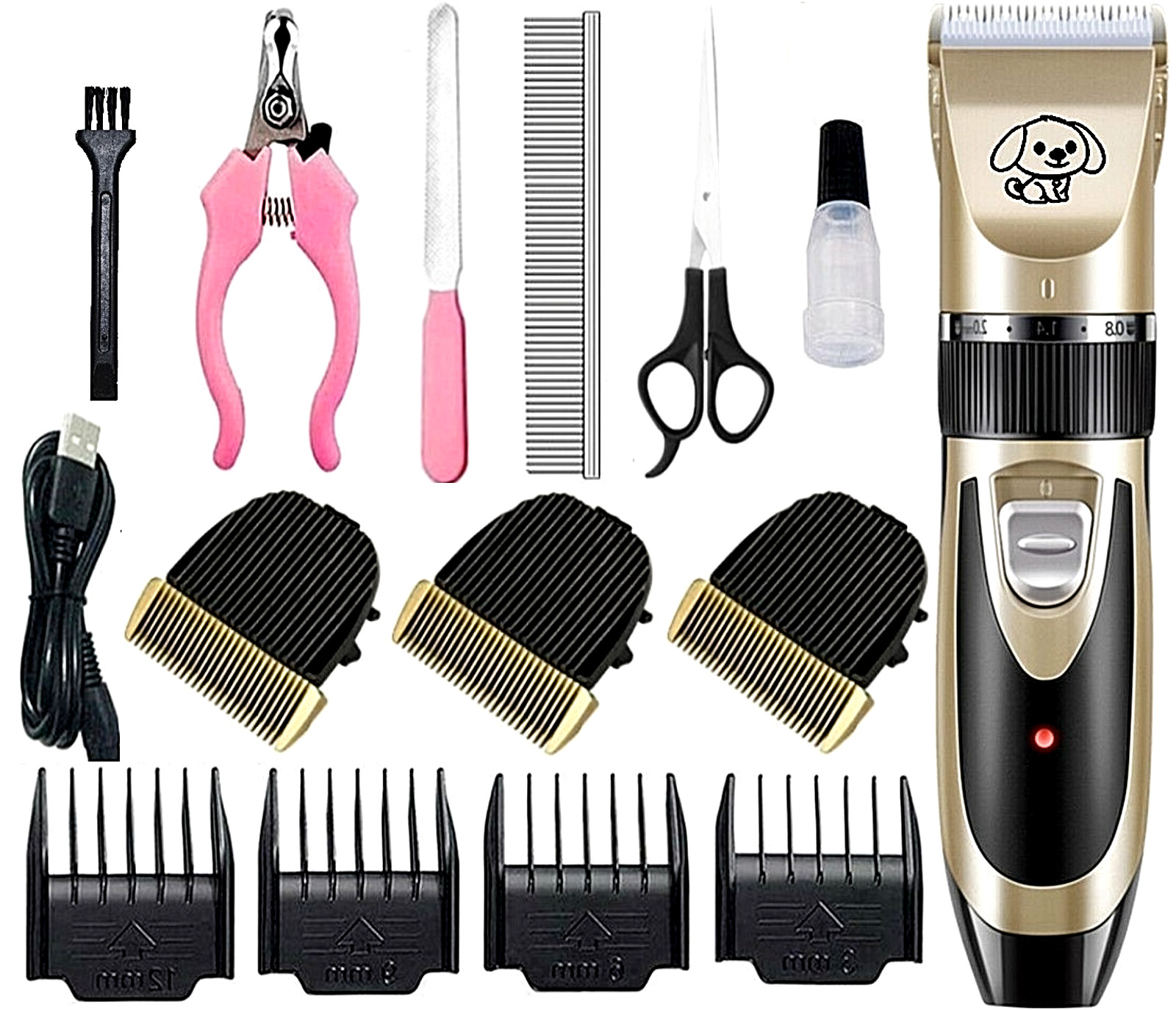 Dog Cat Electric Hair Clipper Trimmer Set