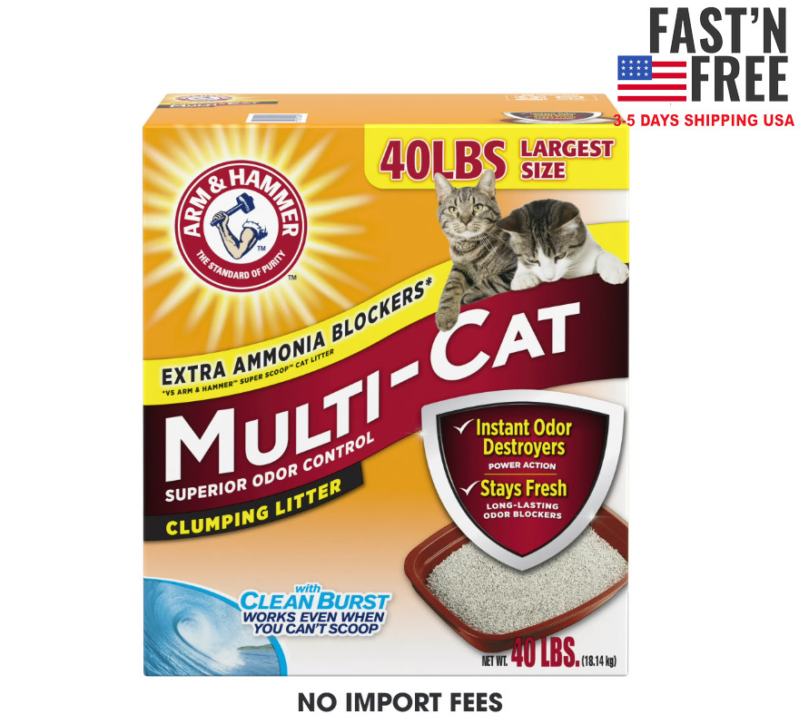 ARM & HAMMER Multi-Cat Clumping Litter - Superior Odor Contr...