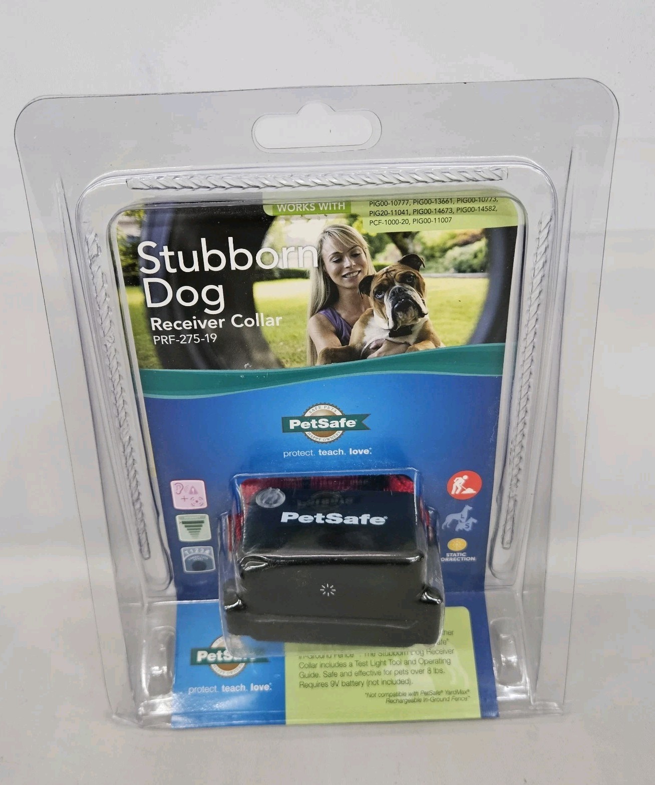 PetSafe Stubborn Dog Receiver Collar PRF-275-19 Battery Powe...