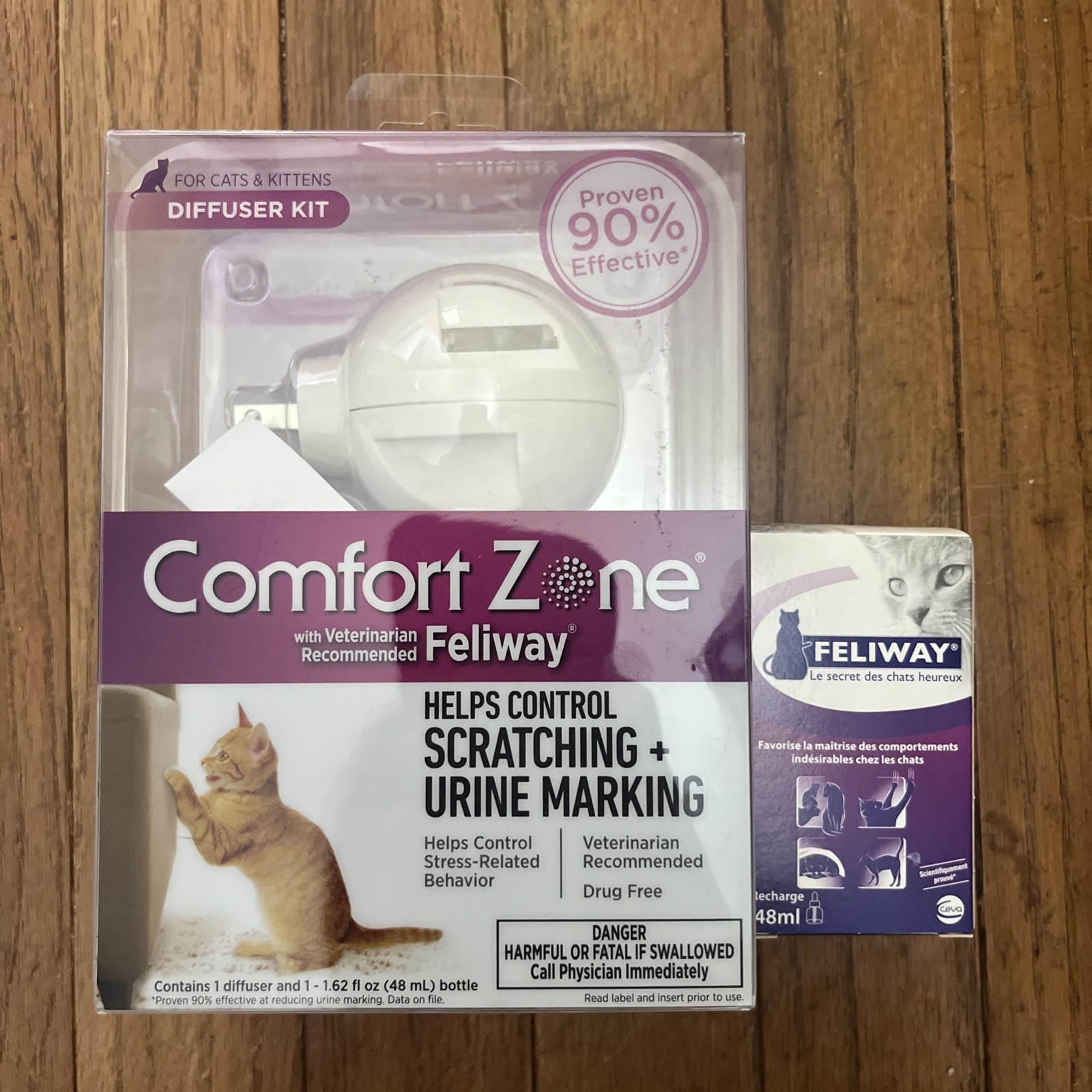 Comfort Zone Feliway Cat Pheromone Diffuser Plug-In With One...