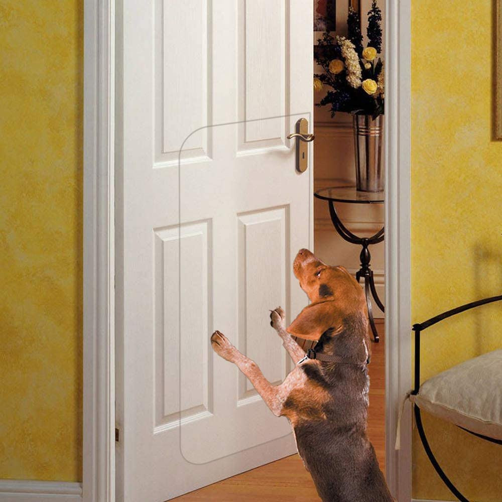 Deluxe Pet Door Scratch Shield - Clear Door Protector