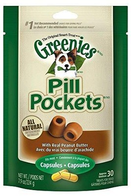 Greenies Pill Pockets Treats For Dogs Real Peanut Butter Fla...