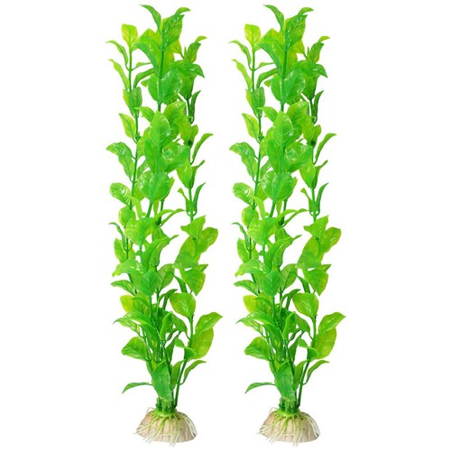 2015 2 Pcs Aquarium Fish Tank Aquascaping Green Plastic Plan...