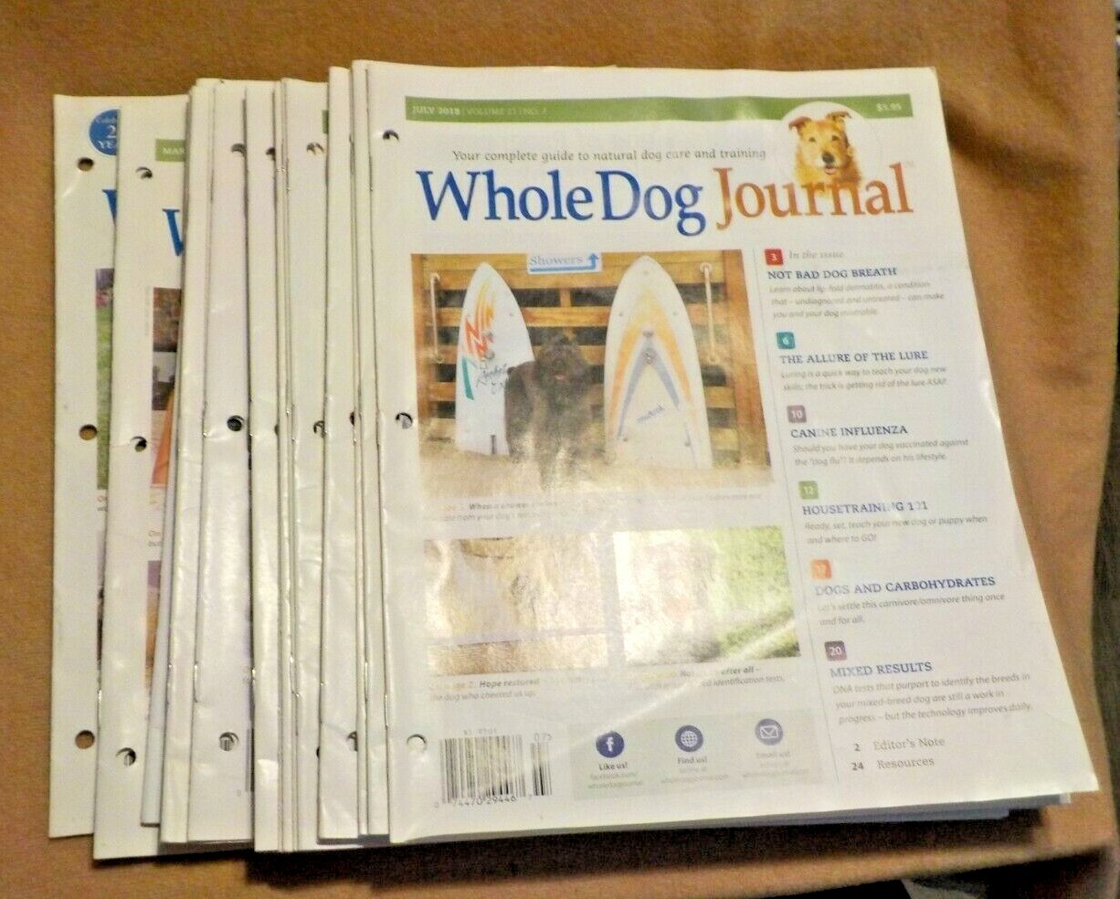 Whole Dog Journal: 28 Copies From 1999 To 2019 Plus Holder