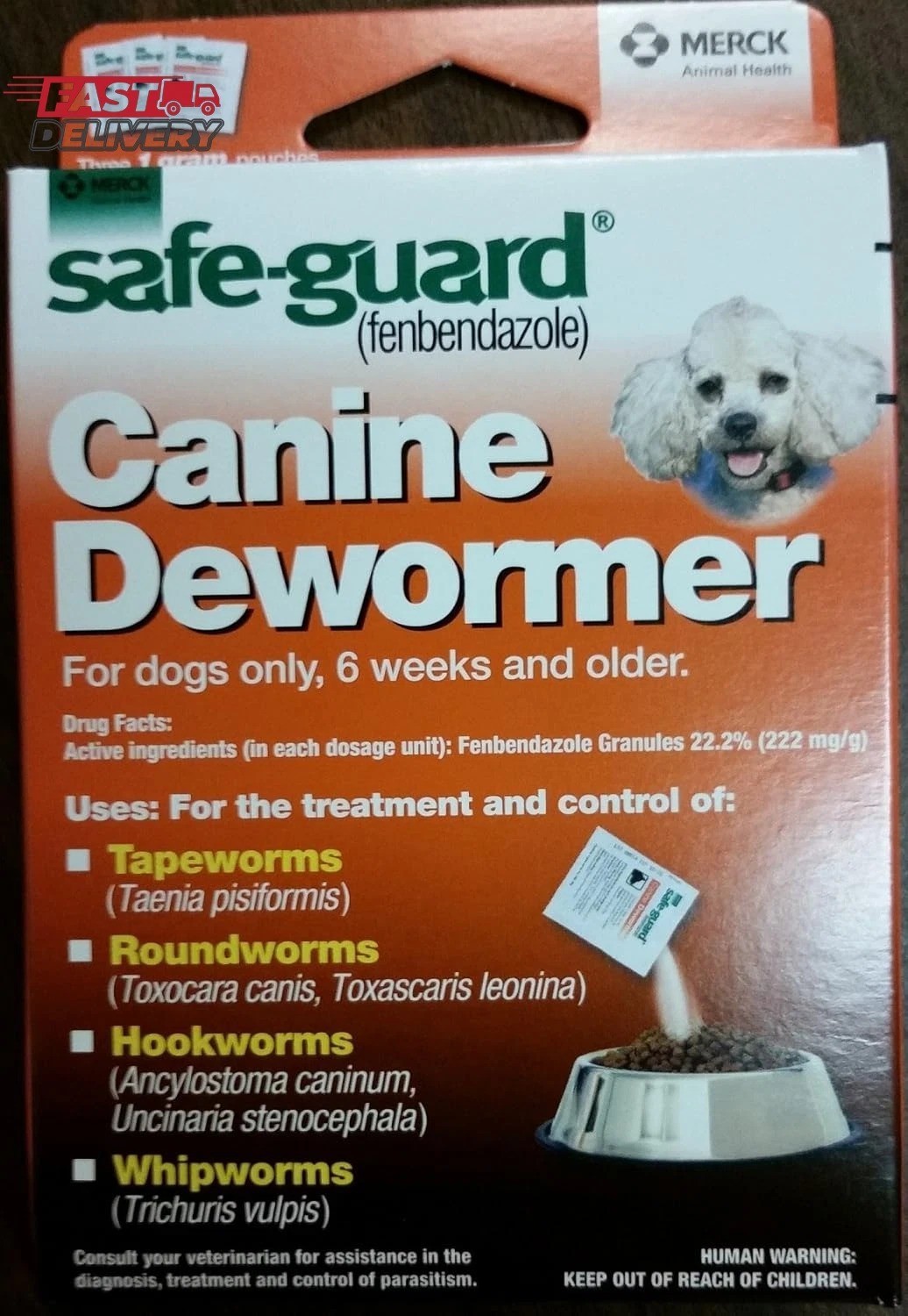 Wormers SafeGuard Dewormer Canine Antiparasitic for Small Do...
