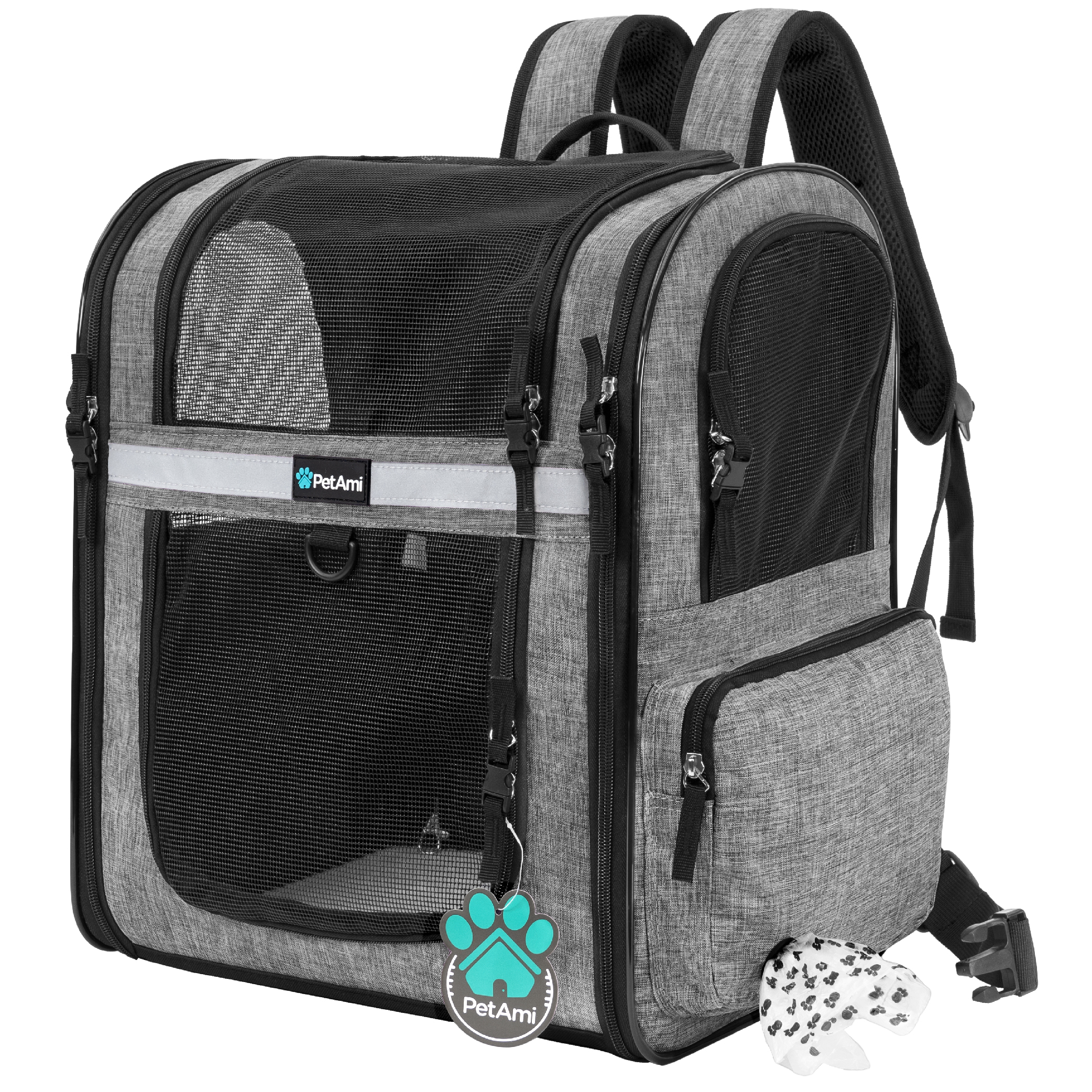 Pet Dog Carrier Backpack - Portable Travel Bag, Breathable M...