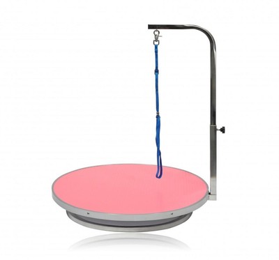 22" Diameter Pet Dog Rotatable Oval Grooming Table W/Arm Gt-...