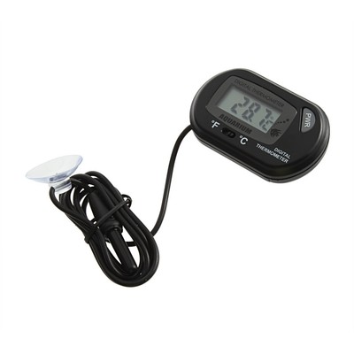 Lcd Digital Fish Aquarium Thermometer Water Terrarium Free E...