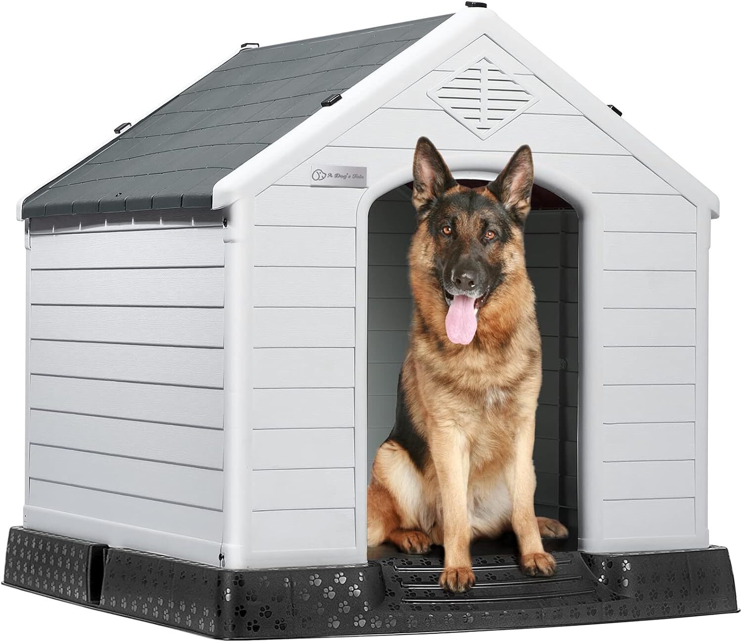 Waterproof Dog House Elevated Floor Indoor/Outdoor Insulated...