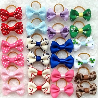 100 Pcs Handmade Designer Pet Dog Accessories Grooming Hair...