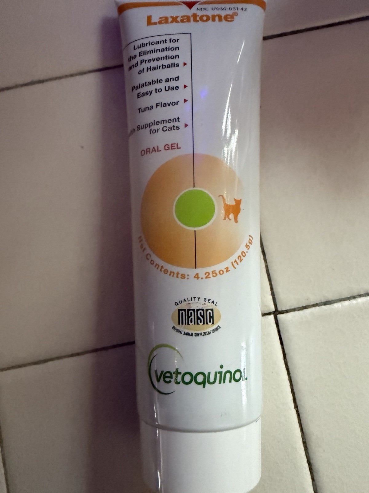 Vetoquinol Tuna Flavor Hairball Control Oral Gel - 4.25 oz