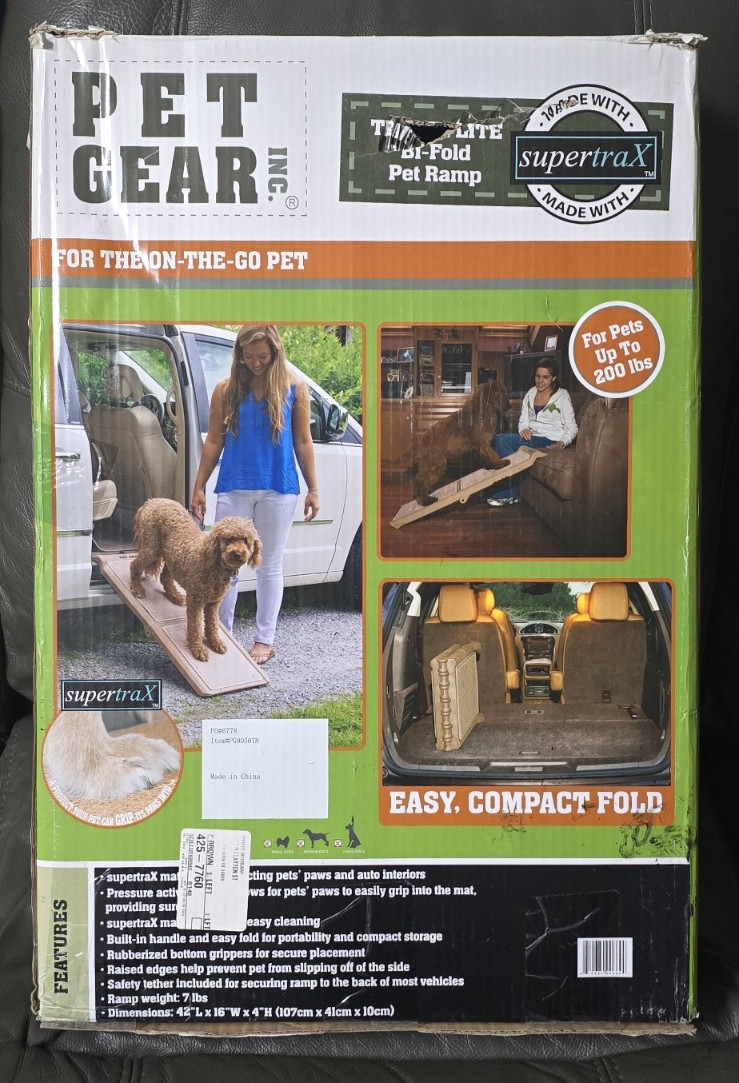 Pet Ramp for Cats & Dogs (Up to 200 lbs) - 42"x16"x4"