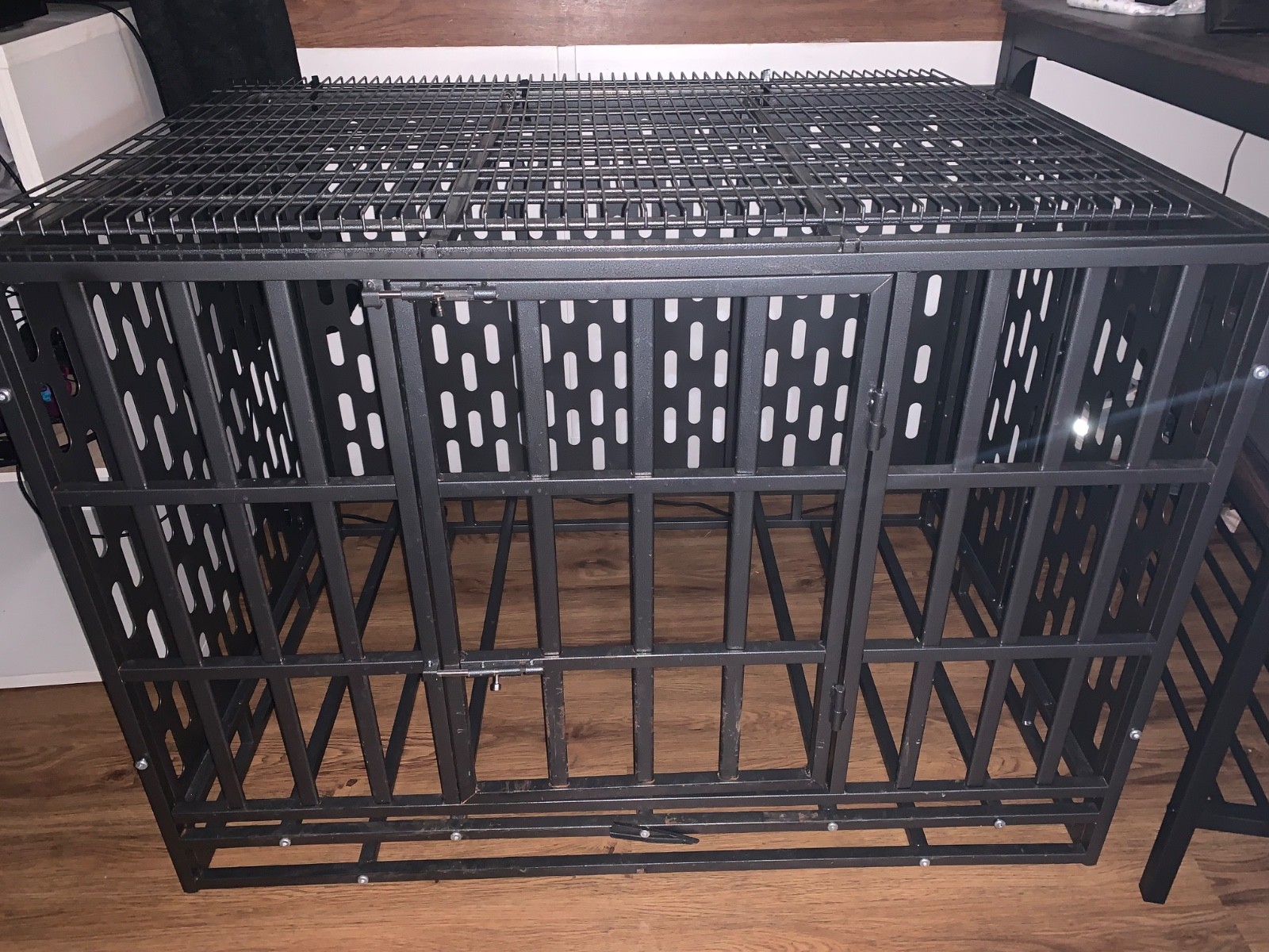 Homey Heavy Duty Kennel Cage (37" Metal Open Top) with Floor...