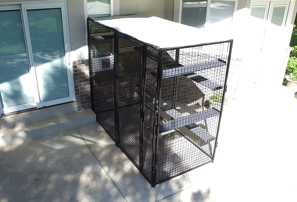 Heavy Duty Catio Outdoor Cat Enclosure - 48" x 96" x 84"