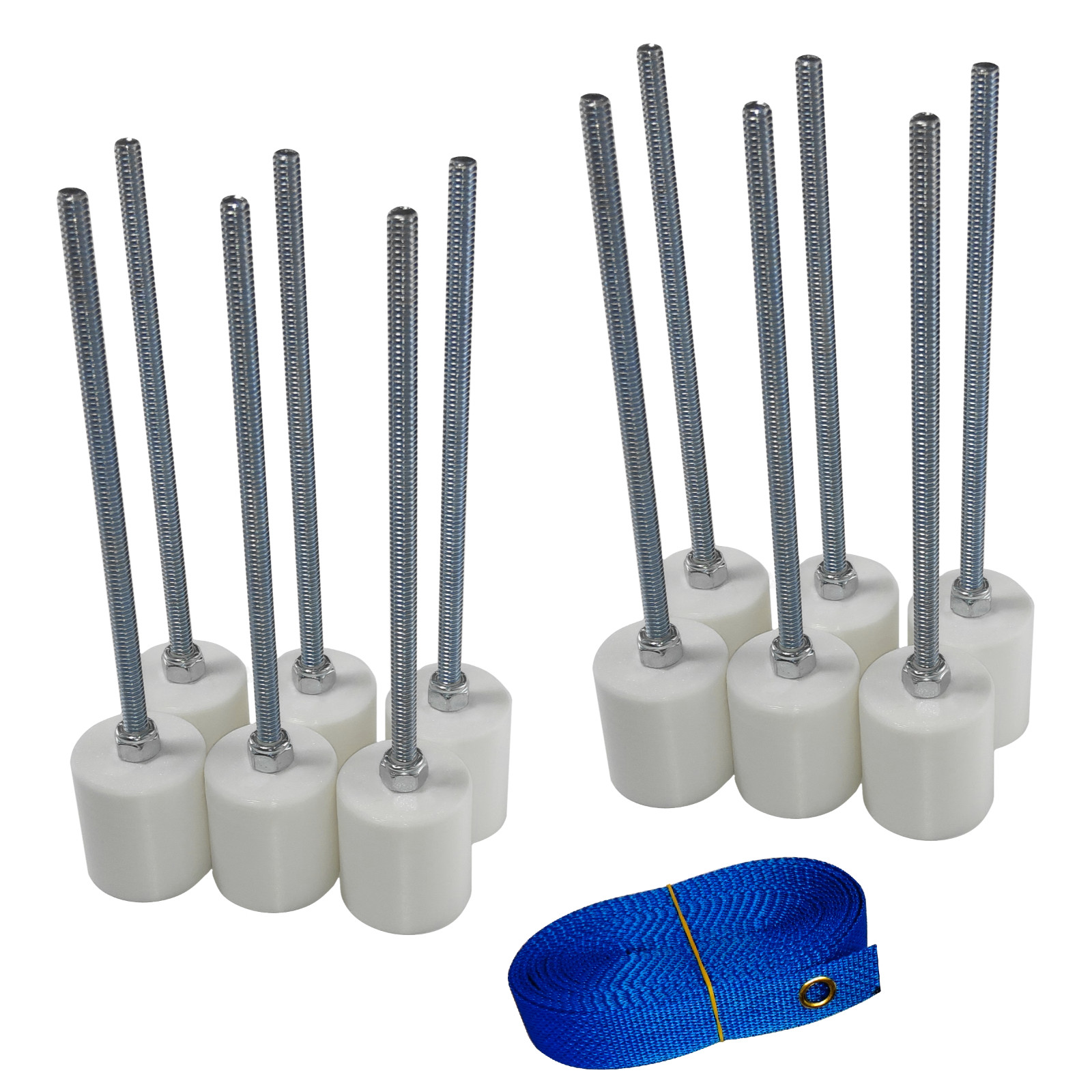 Dog Agility Pole Pegs Set - 24" Spacer, Customizable Pole Le...