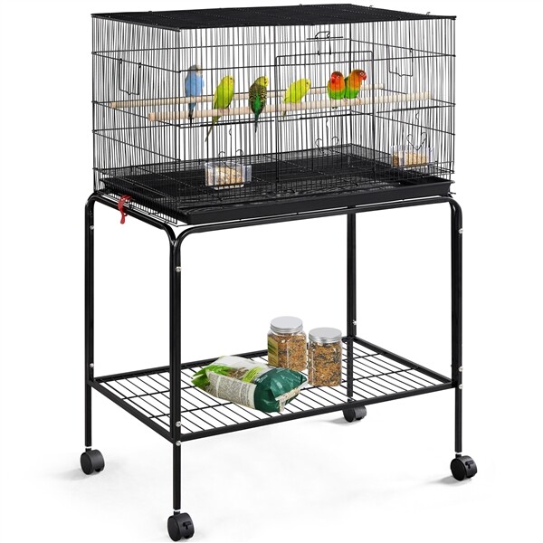 Flight Bird Cage for Parakeet, Budgie, Finch, Lovebird - Det...