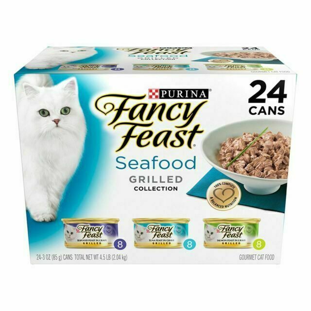 Purina Fancy Feast Seafood Variety Pack - 24 Cans (3oz Each)