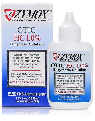 Zymox Otic 1.25Oz With Hydrocortisone 1.0