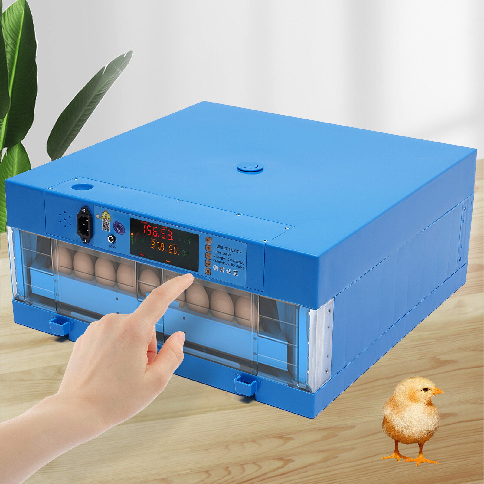 Automatic Digital Chicken Egg Incubator - Temperature Contro...