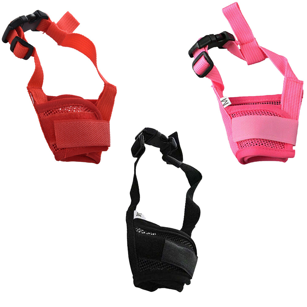 Dog Soft Mesh Adjustable Grooming Muzzle Mask