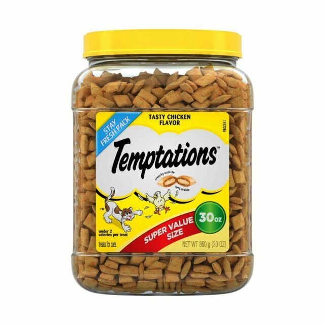 Temptations Classic Chicken Flavor Cat Treats - Soft & Crunc...