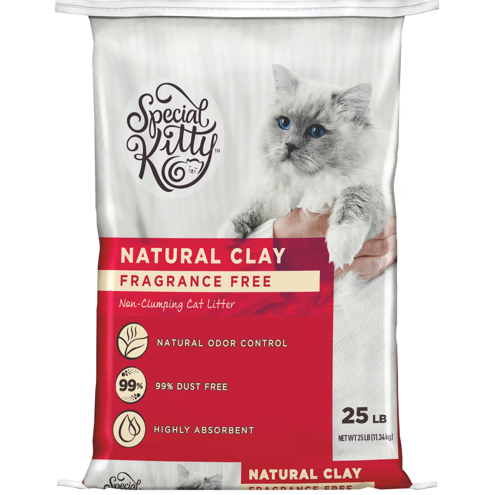 Special Kitty Non-Clumping Clay Cat Litter Bag - Unscented,...