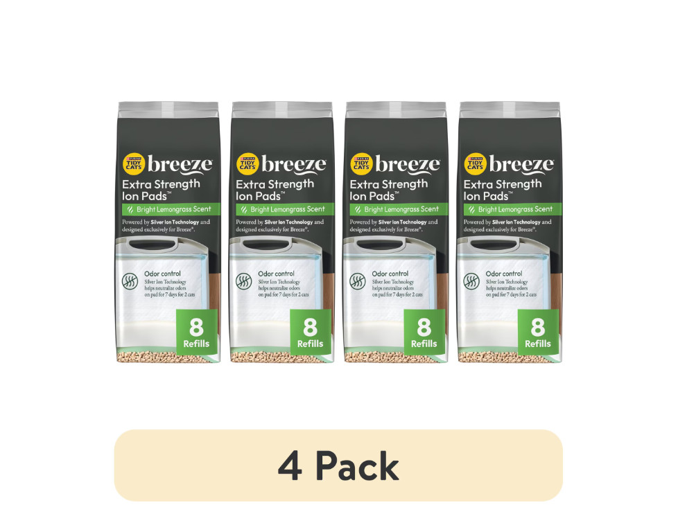 Purina Tidy Cats Breeze Absorbent Cat Litter Pads (4 Pack) -...