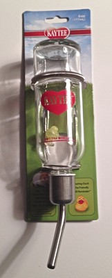 Squirrel/Hamster/Gerbil/Small Animal 6 Oz. Glass Water Bottl...