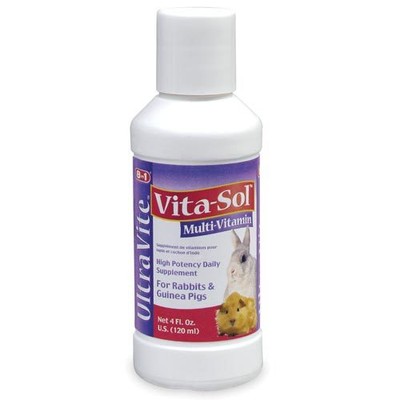 Vita-Sol Multi-Vitamin For Rabbits & Guinea Pigs - 4 Fl Oz