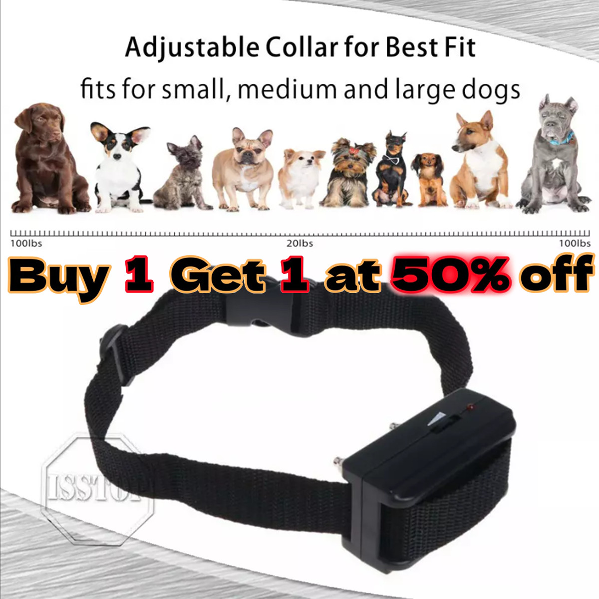 Automatic Shock Control Collar - Small to Medium Dog Anti-Ba...