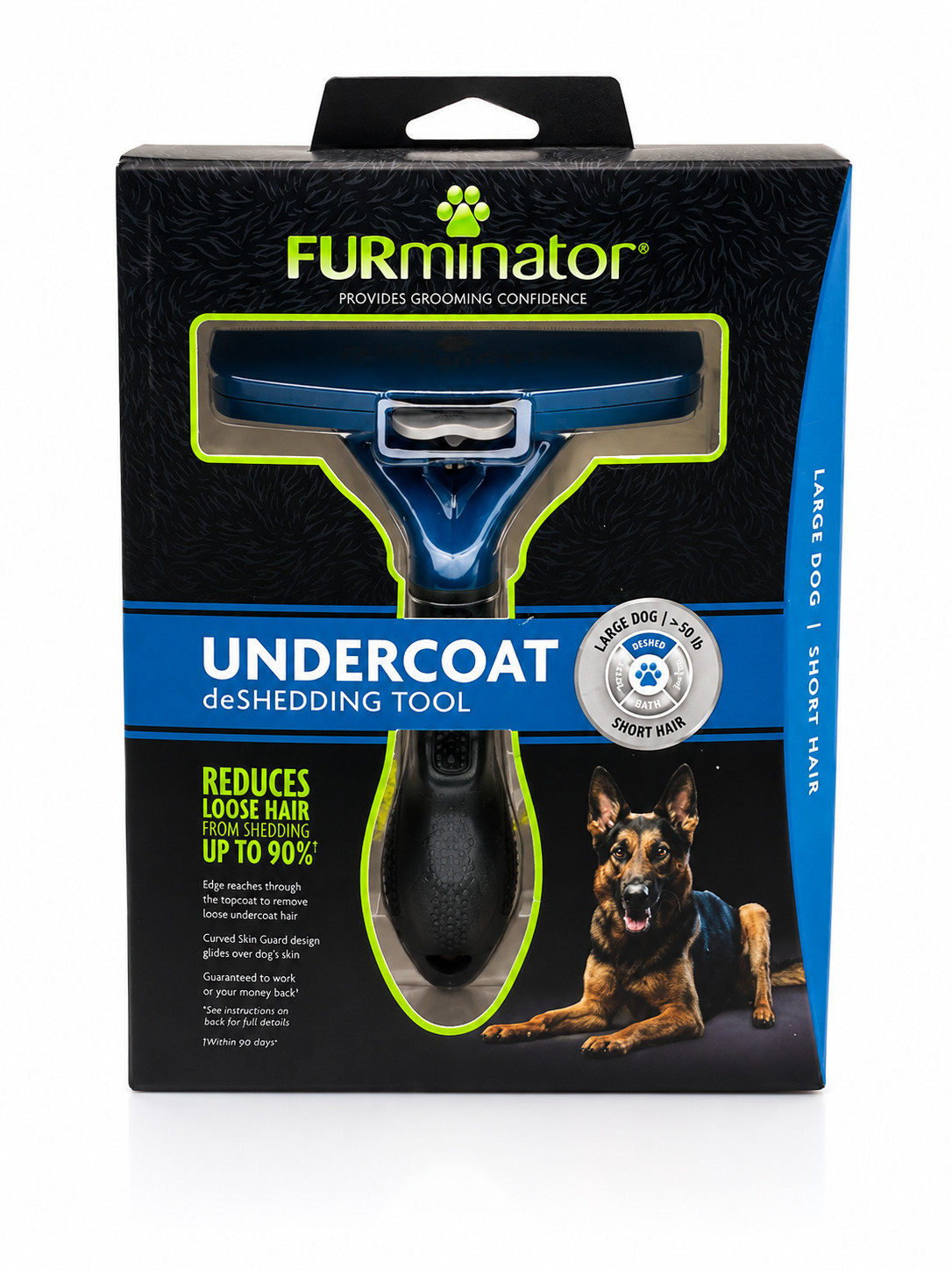 Furminator DeShedding Tool for Large Dogs Short Hair Groomin...