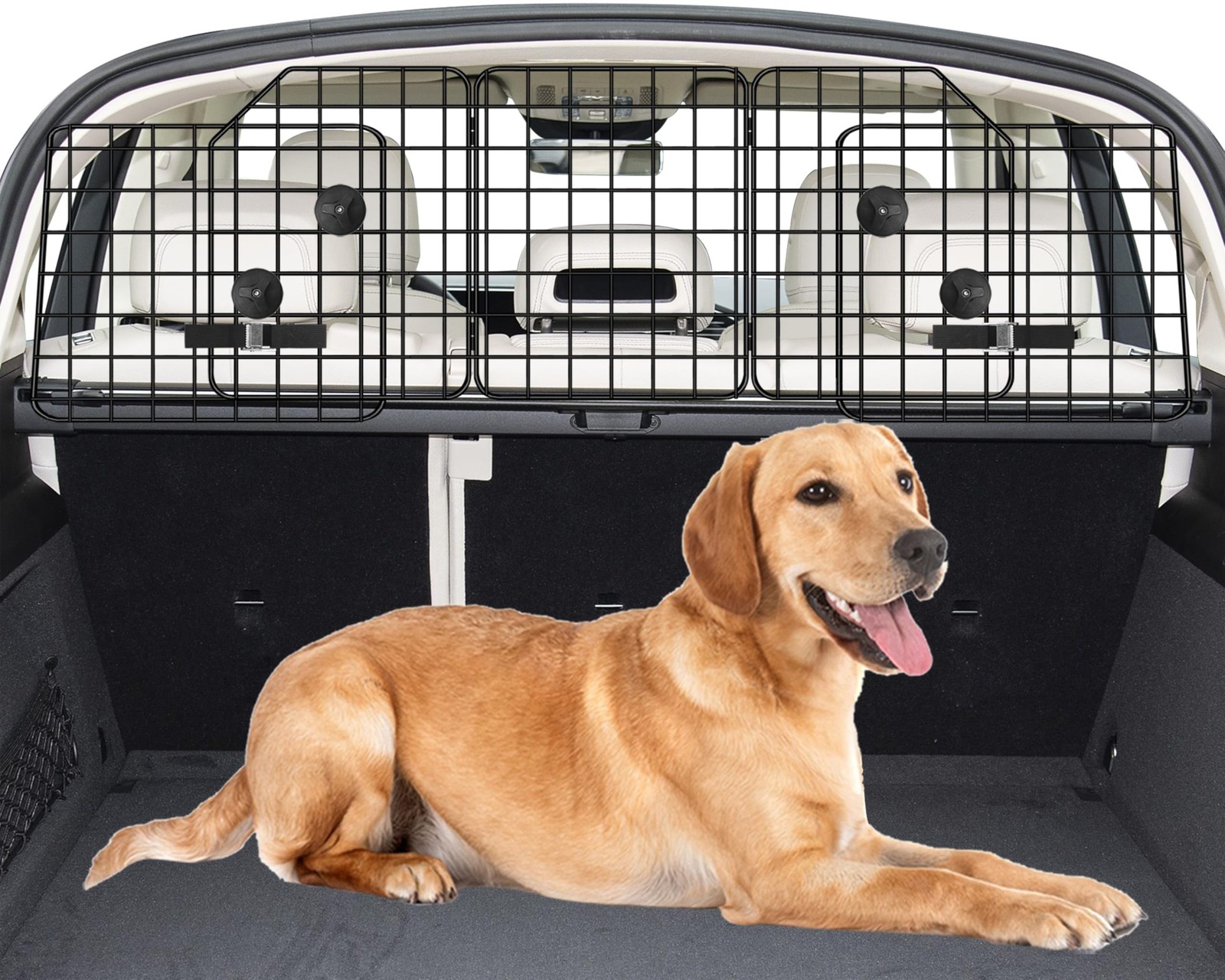 Adjustable Pet Barrier for SUVs & Vans - Large Dog Safety Ba...