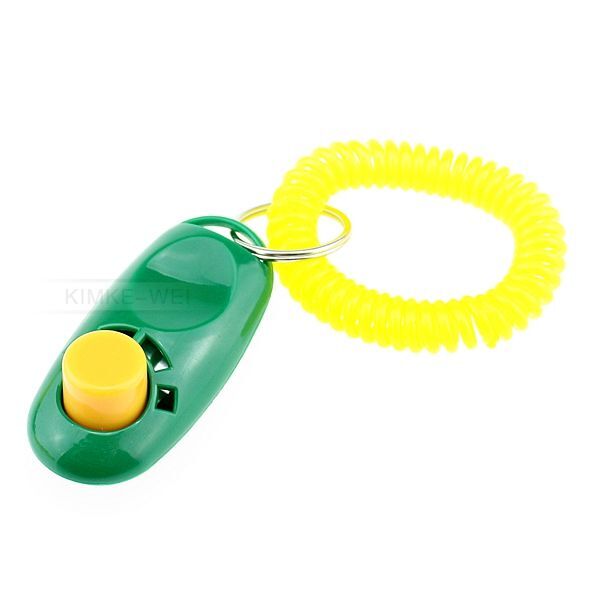 Pet Dog Cat Click Clicker Training Aid Wrist Strap