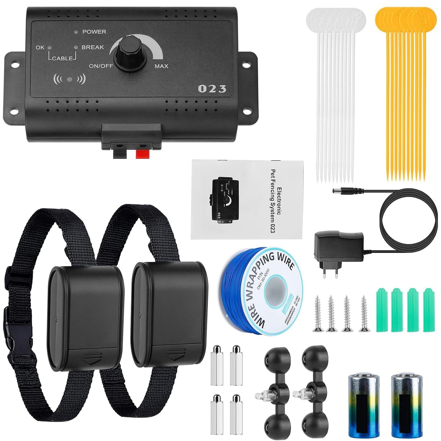 Wireless Electric Dog Fence System with Underground Containm...