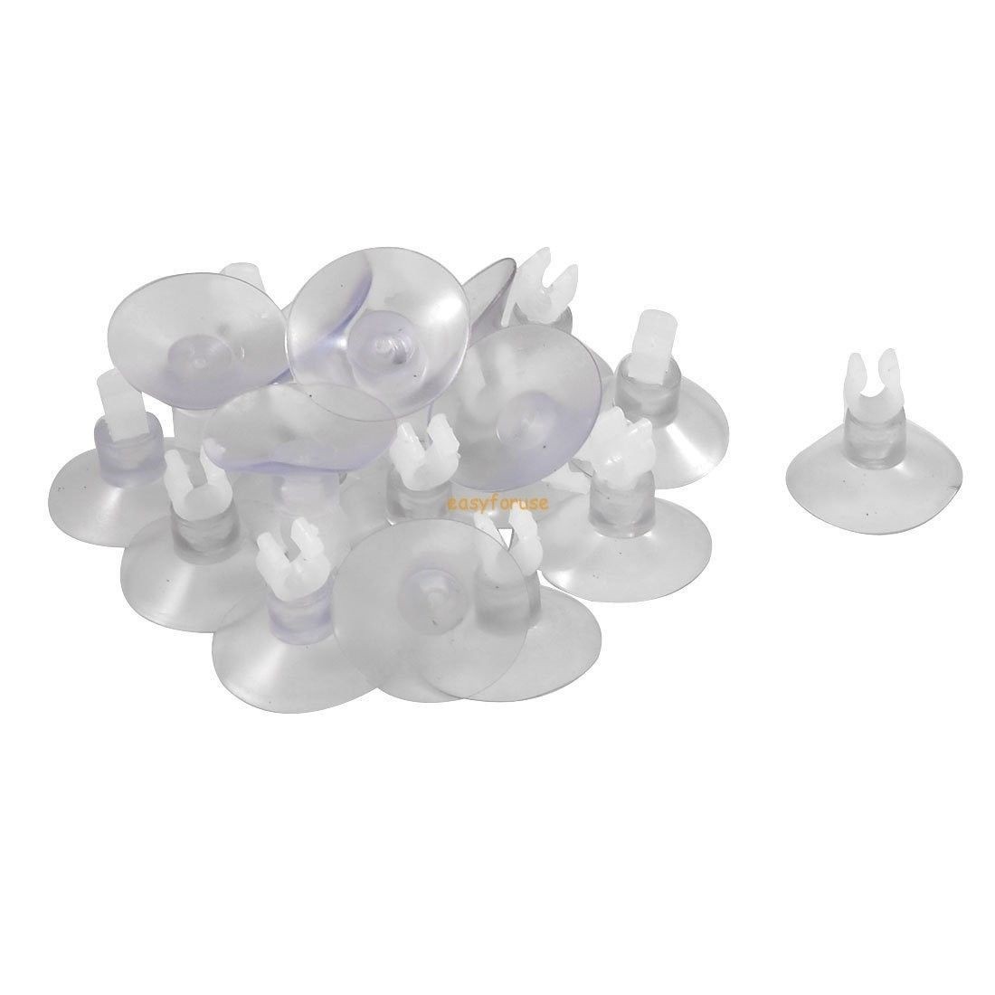 Aquarium Tubing Clip Holders - Clear Suction Cups, 1/4 Inch...