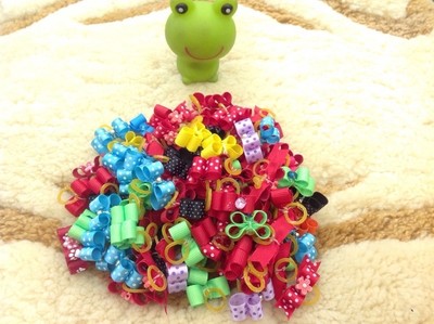 50 Pcs/Lot Handmade Designer Pet Dog Accessories Grooming Ha...