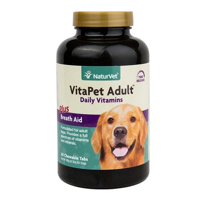 Vitapet Naturvet Adult Dogs Daily Vitamins Plus Breath Aid C...