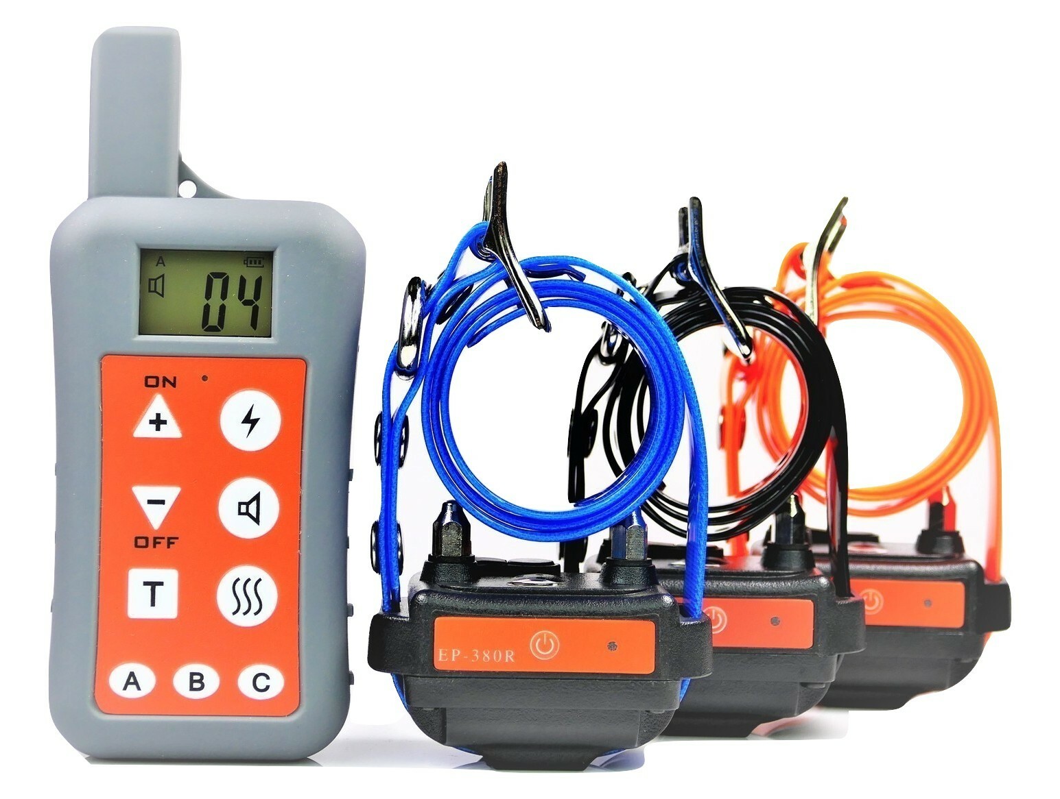 1200 Meter Remote Waterproof Rechargeable 3-Dog Training Sho...